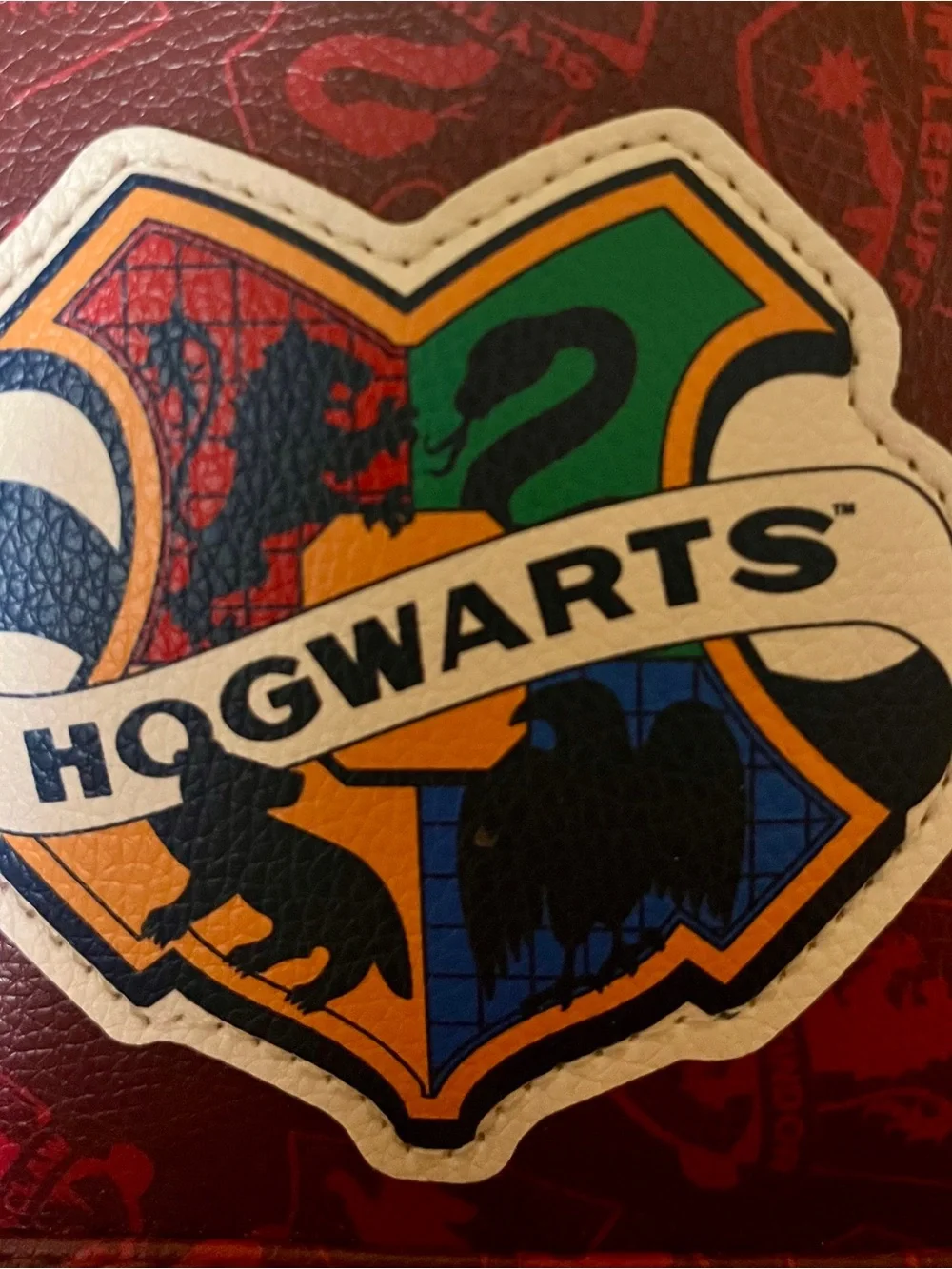 Harry Potter Hogwarts Crest Mini Backpack Maroon Matching coin purse Maroon NWT